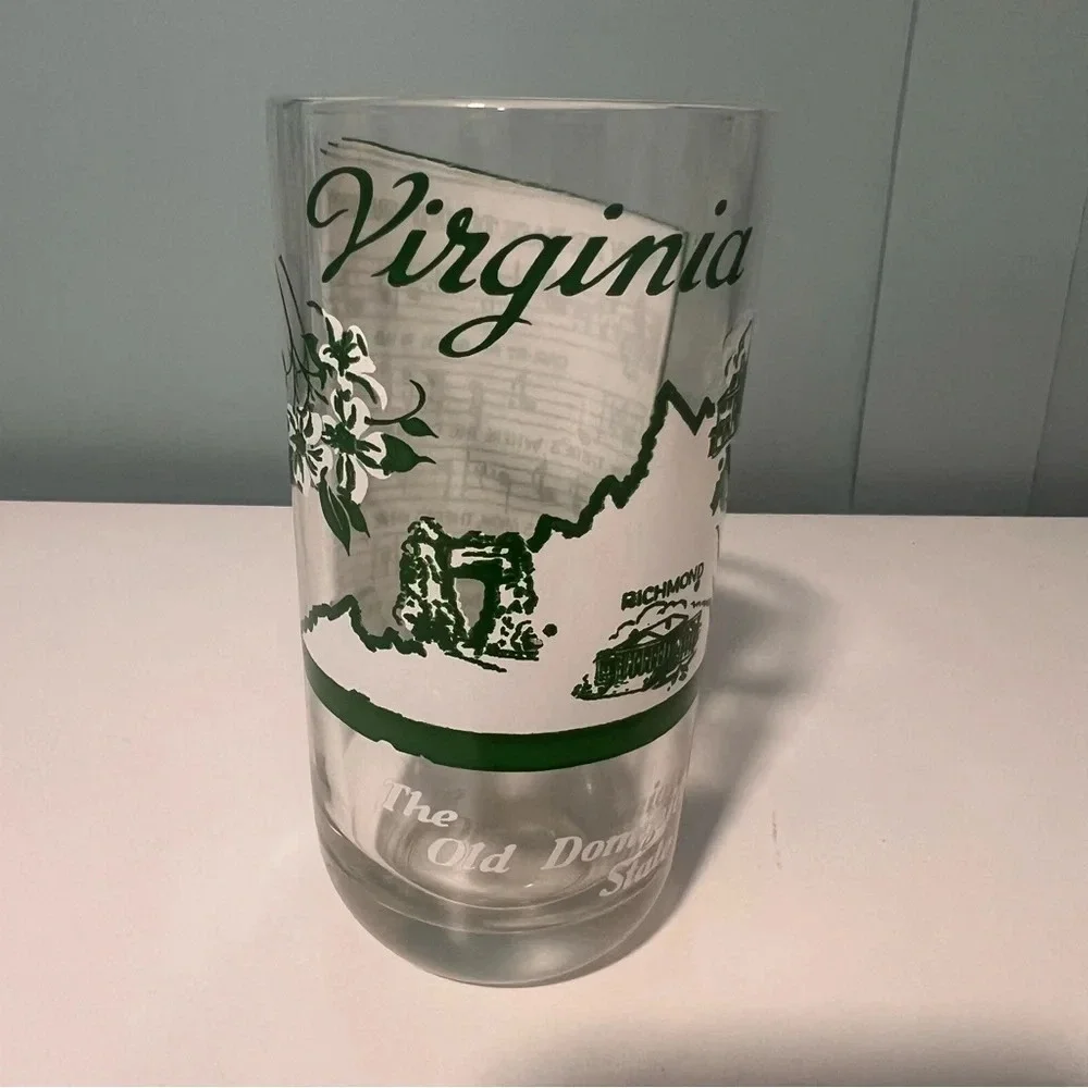 Vintage Virginia‎ 8 oz. Glass Tumbler.